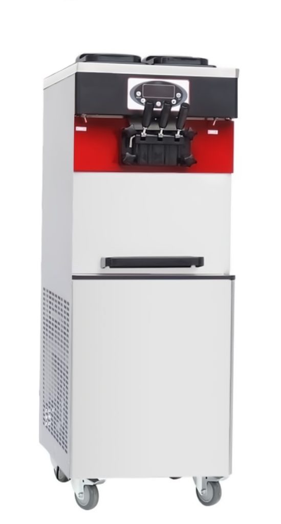 red ice cream machine